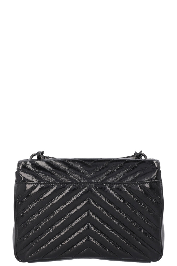 SAINT LAURENT College Bag Medium Patent Black