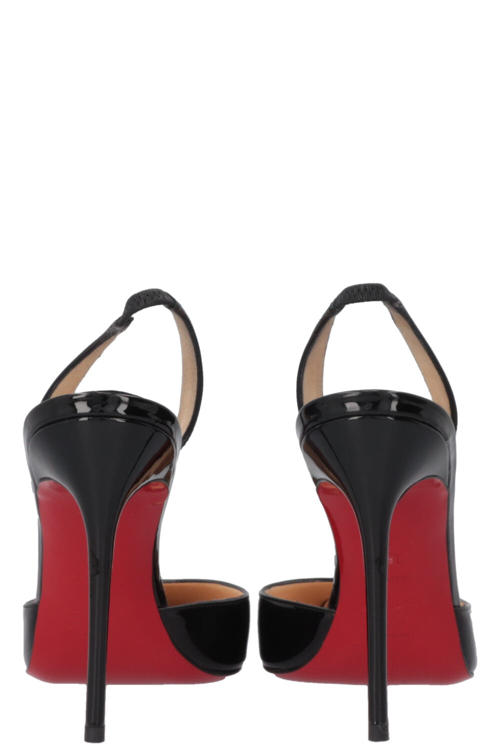 Black Slingback Red Bottoms Christian Louboutin Miss Z Leather