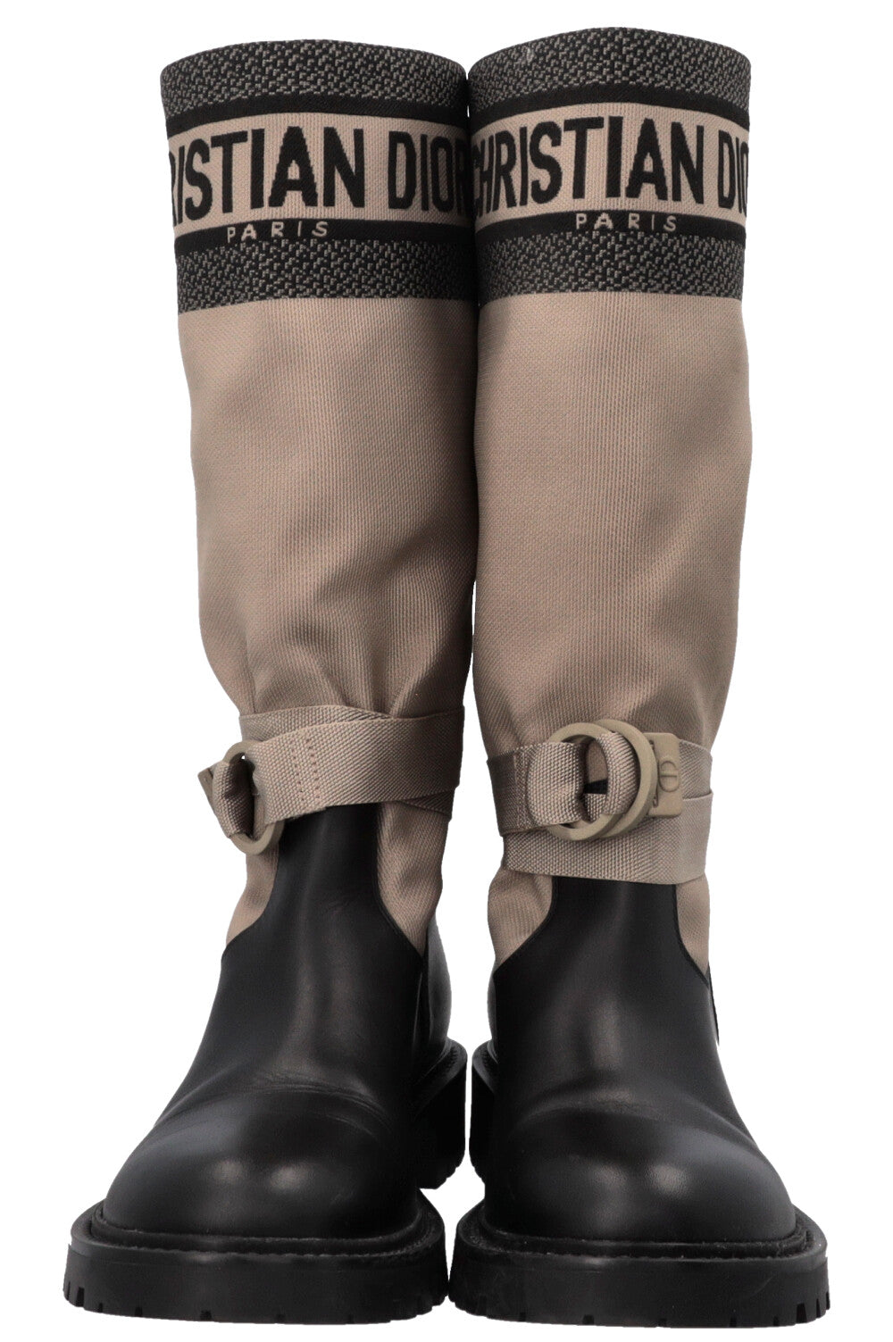 CHRISTIAN DIOR D-Major Boots Taupe Black