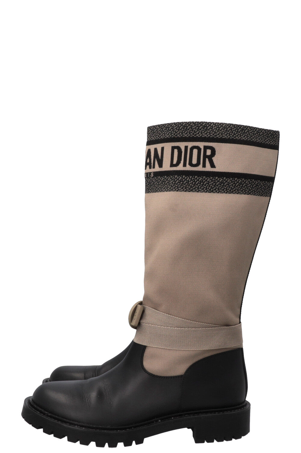 CHRISTIAN DIOR D-Major Boots Taupe Black