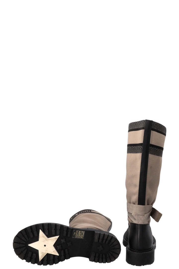 CHRISTIAN DIOR D-Major Boots Taupe Black