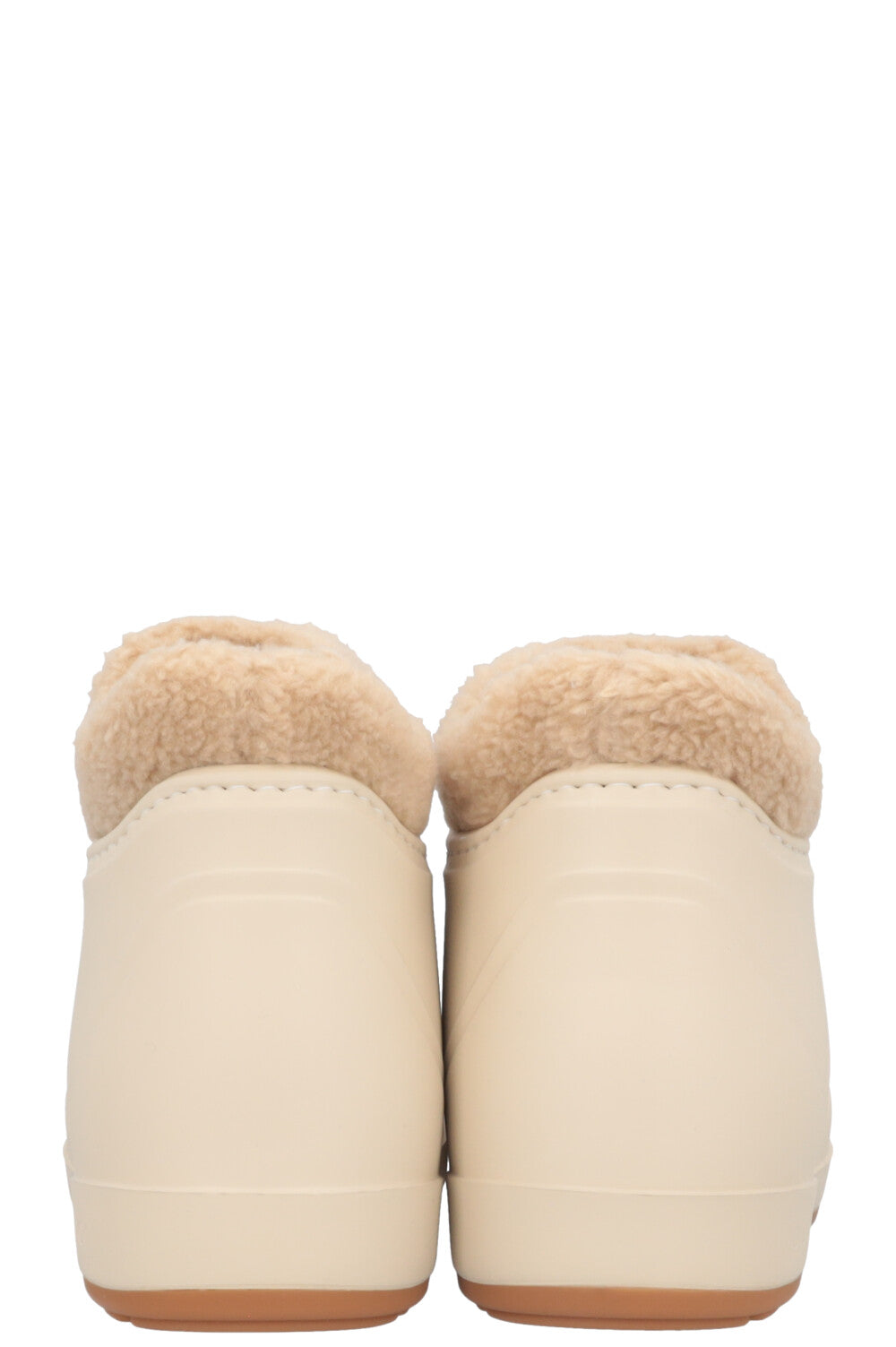 Bottines GUCCI Zumi en peau lainée et PVC Ivoire