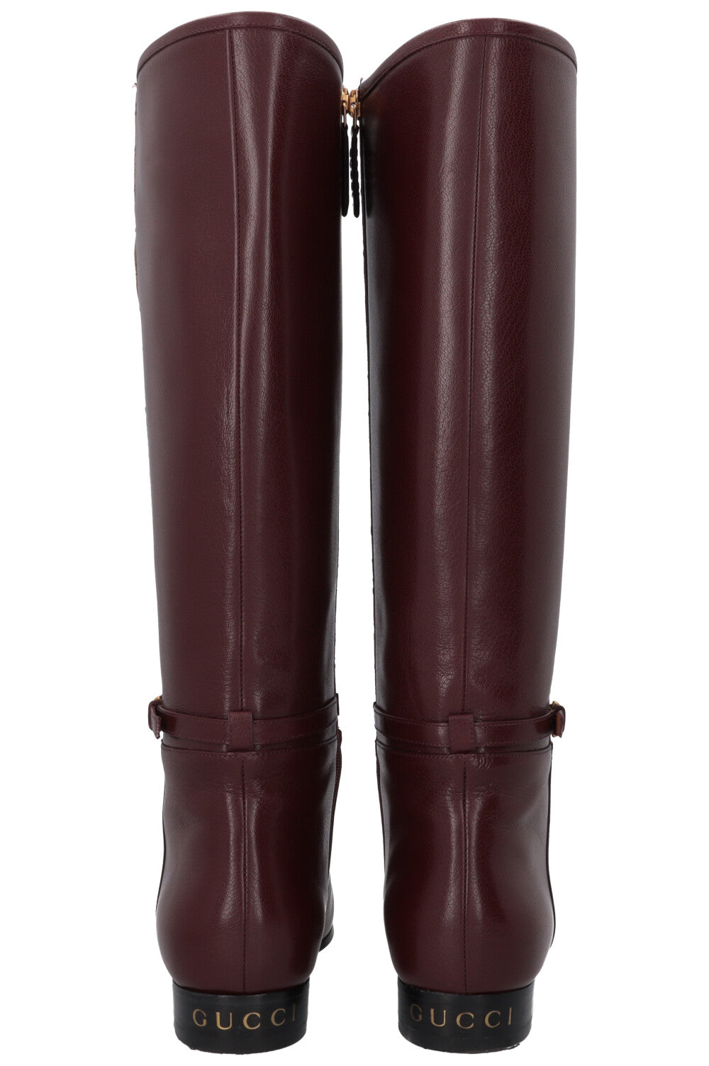 Bottes hautes GUCCI Supreme GG Bordeaux