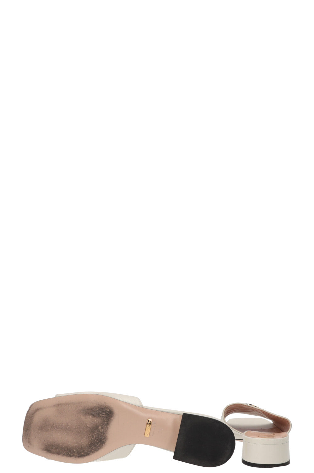 GUCCI Zumi Flats Leather White