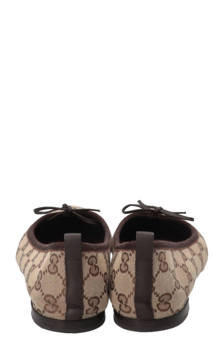 GUCCI GG Supreme Ballerinas Beige