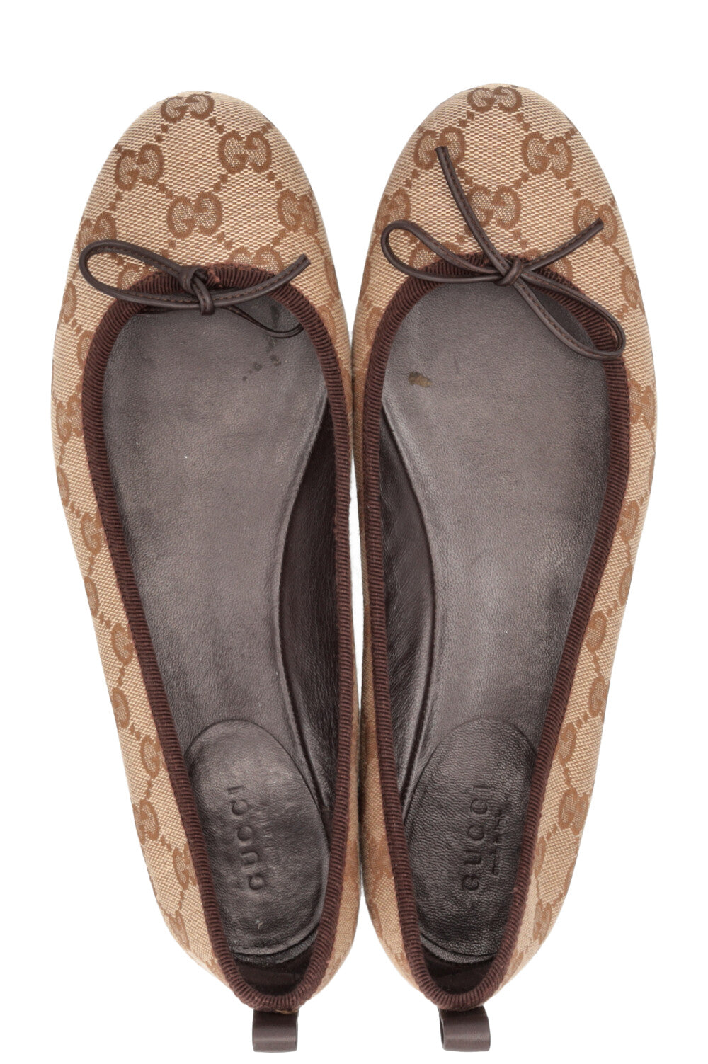 GUCCI GG Supreme Ballerinas Beige