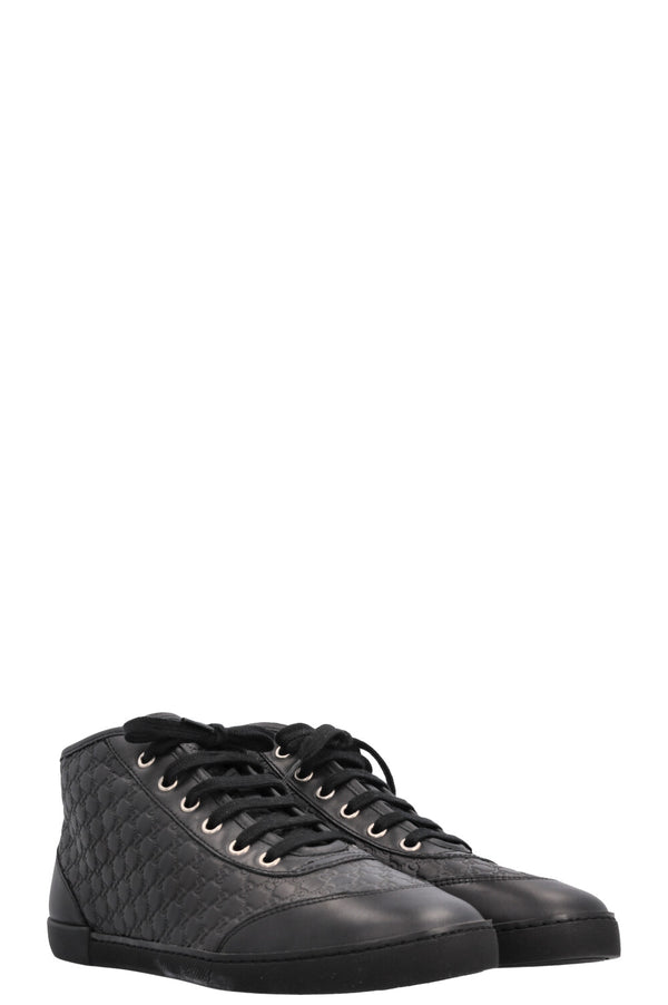 GUCCI Low Top Sneaker Leather Black