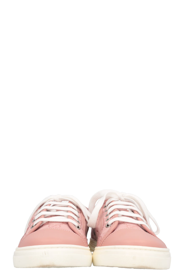 GUCCI Low Top Sneaker Canvas Blush Rose