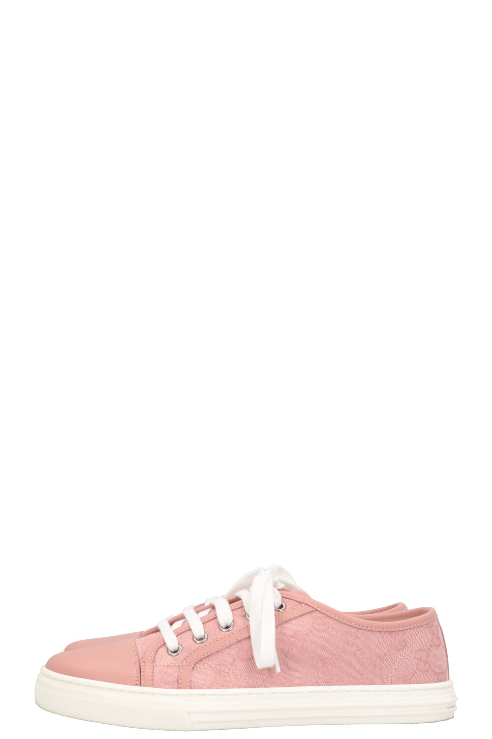 GUCCI Low Top Sneaker Canvas Blush Rose
