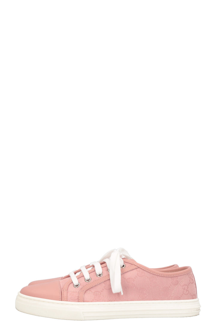 GUCCI Low Top Sneaker Canvas Blush Rose