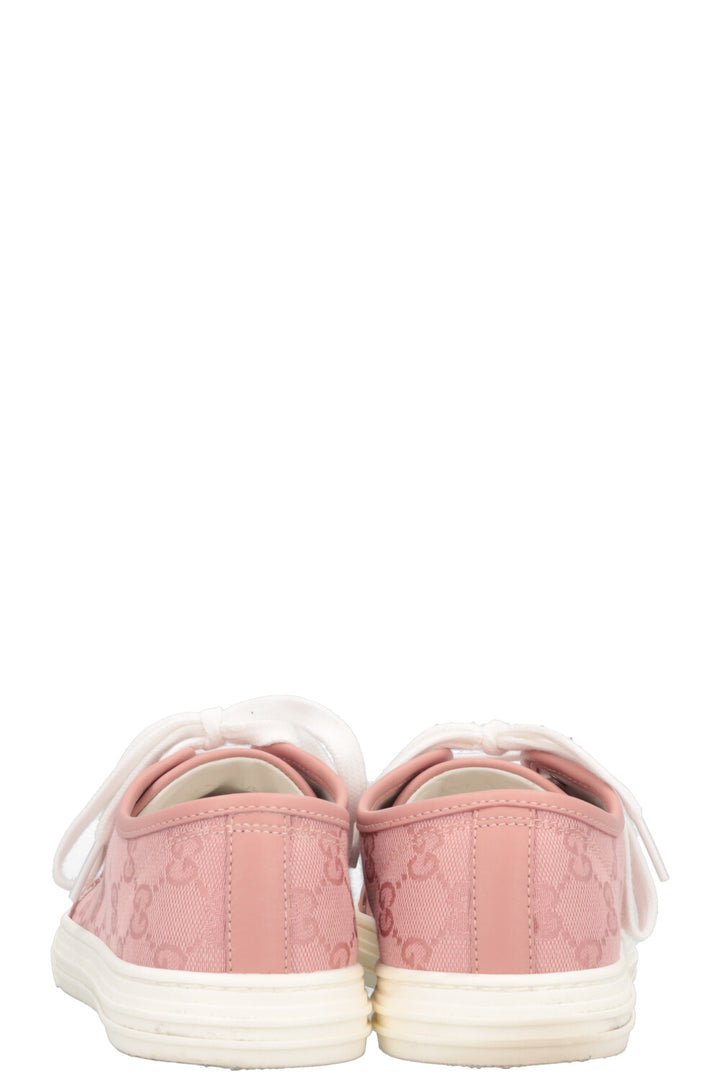GUCCI Low Top Sneaker Canvas Blush Rose