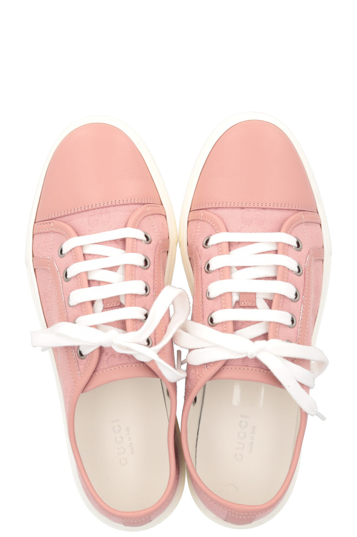 GUCCI Low Top Sneaker Canvas Blush Rose