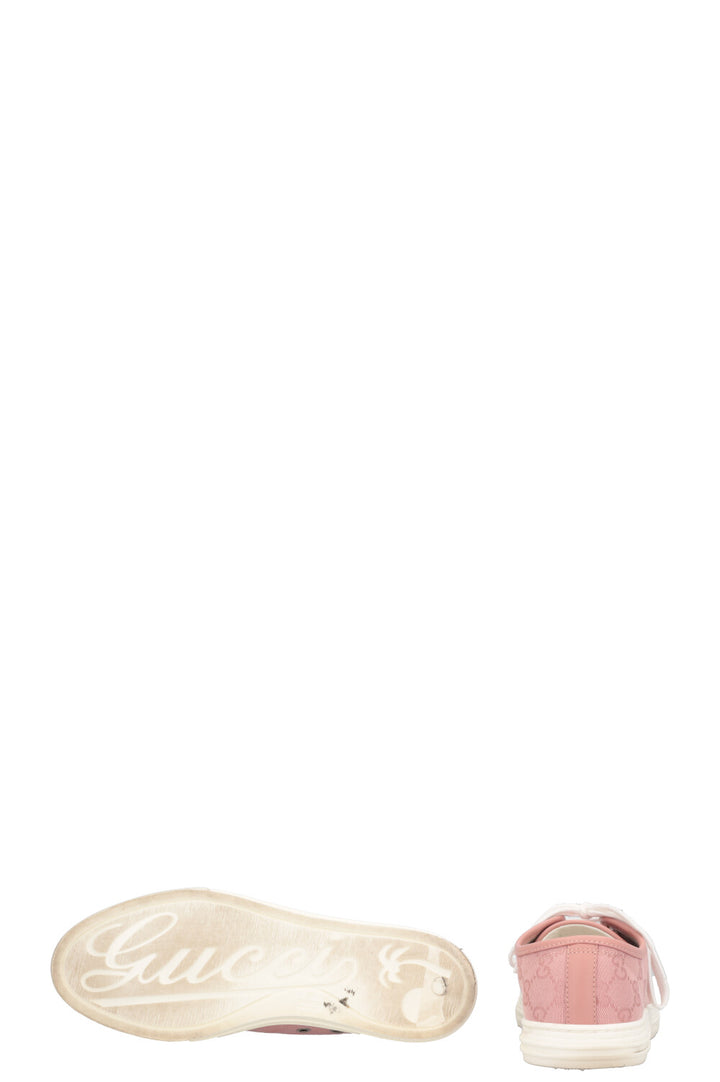GUCCI Low Top Sneaker Canvas Blush Rose