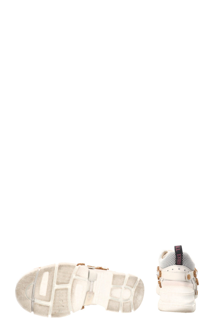 GUCCI Flashtrek Sneakers Crystals White