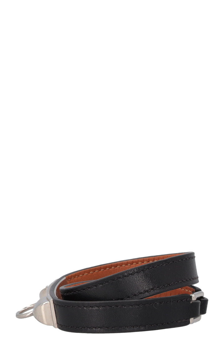 HERMÈS Rivale Double Tour Bracelet Black