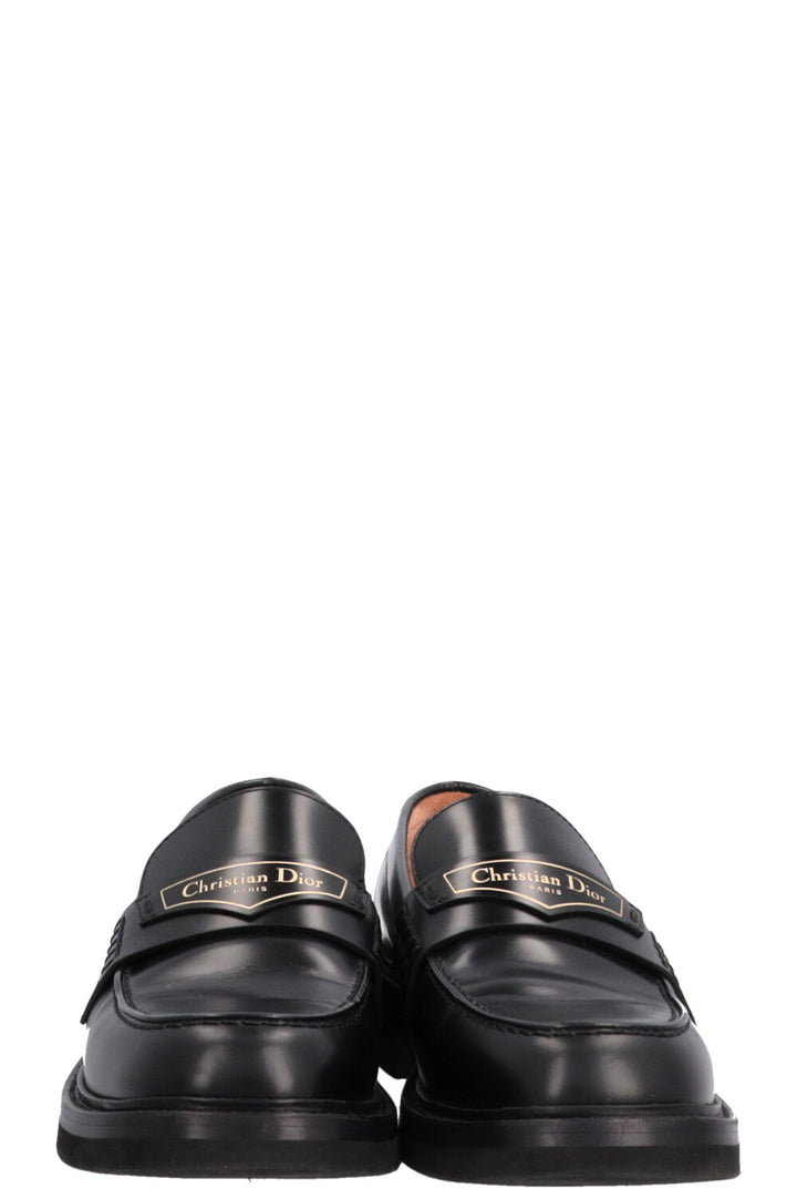 Mocassins CHRISTIAN DIOR Code Logo Noirs