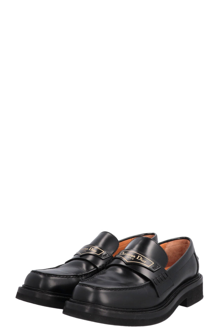 Mocassins CHRISTIAN DIOR Code Logo Noirs