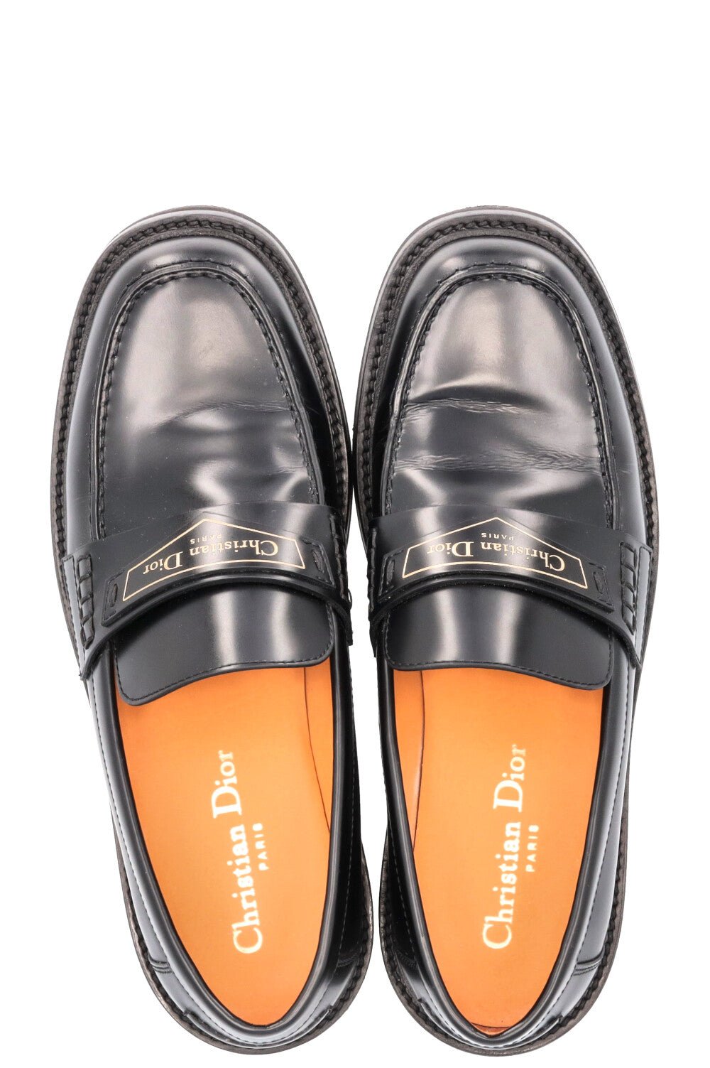 Mocassins CHRISTIAN DIOR Code Logo Noirs