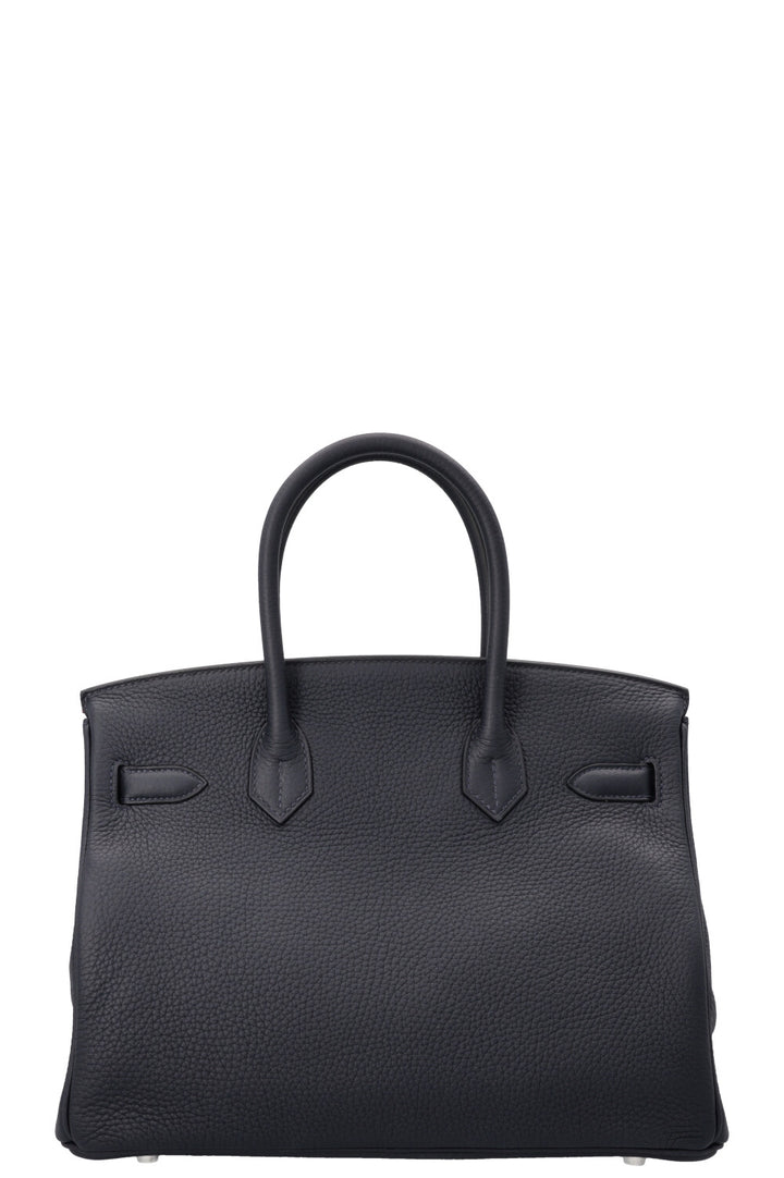 HERMÈS Birkin 30 Verso Retourne Togo Bleu Nuit Rose Pourpre