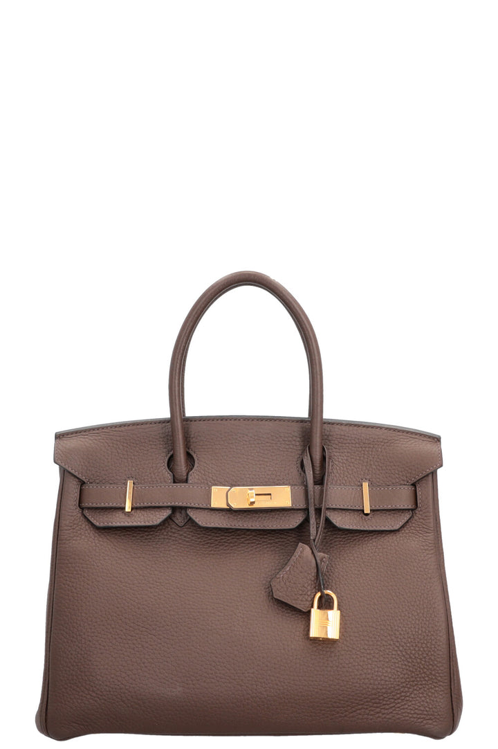 HERMÈS Birkin Retourne 30 Clemence Chocolat