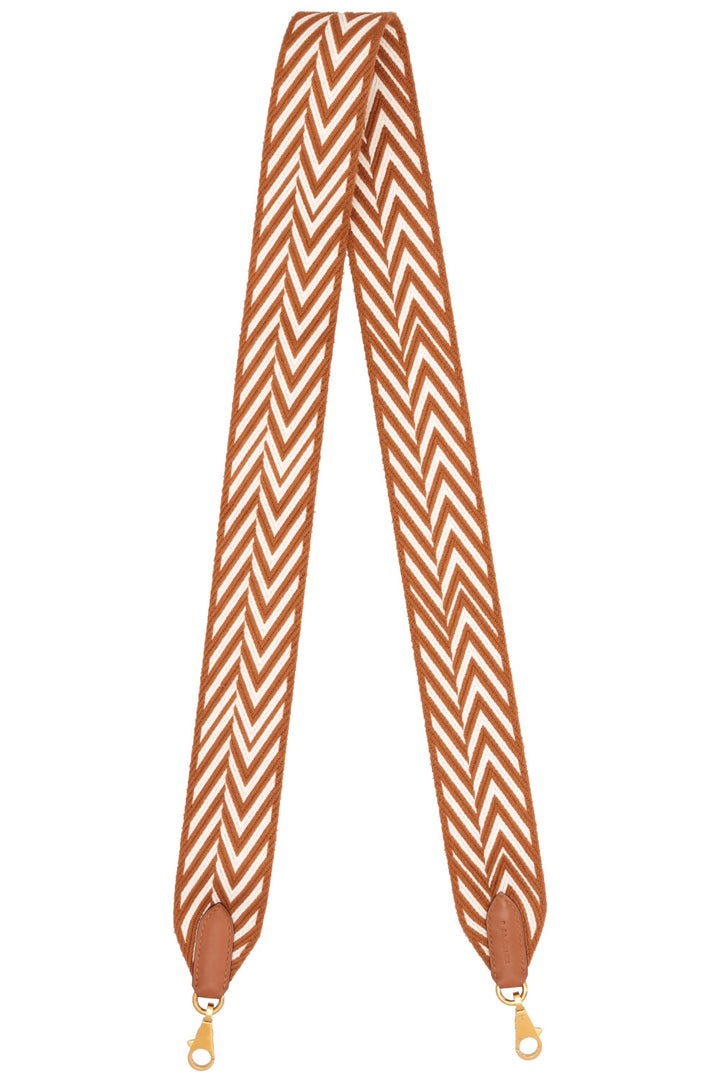 HERMÈS Sangle Zigzag 50 mm Sangle Gold White