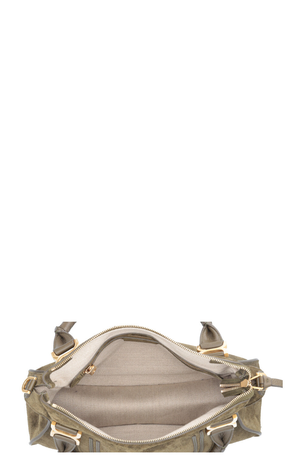 CHLOÉ Marcie Bag Suede Olive