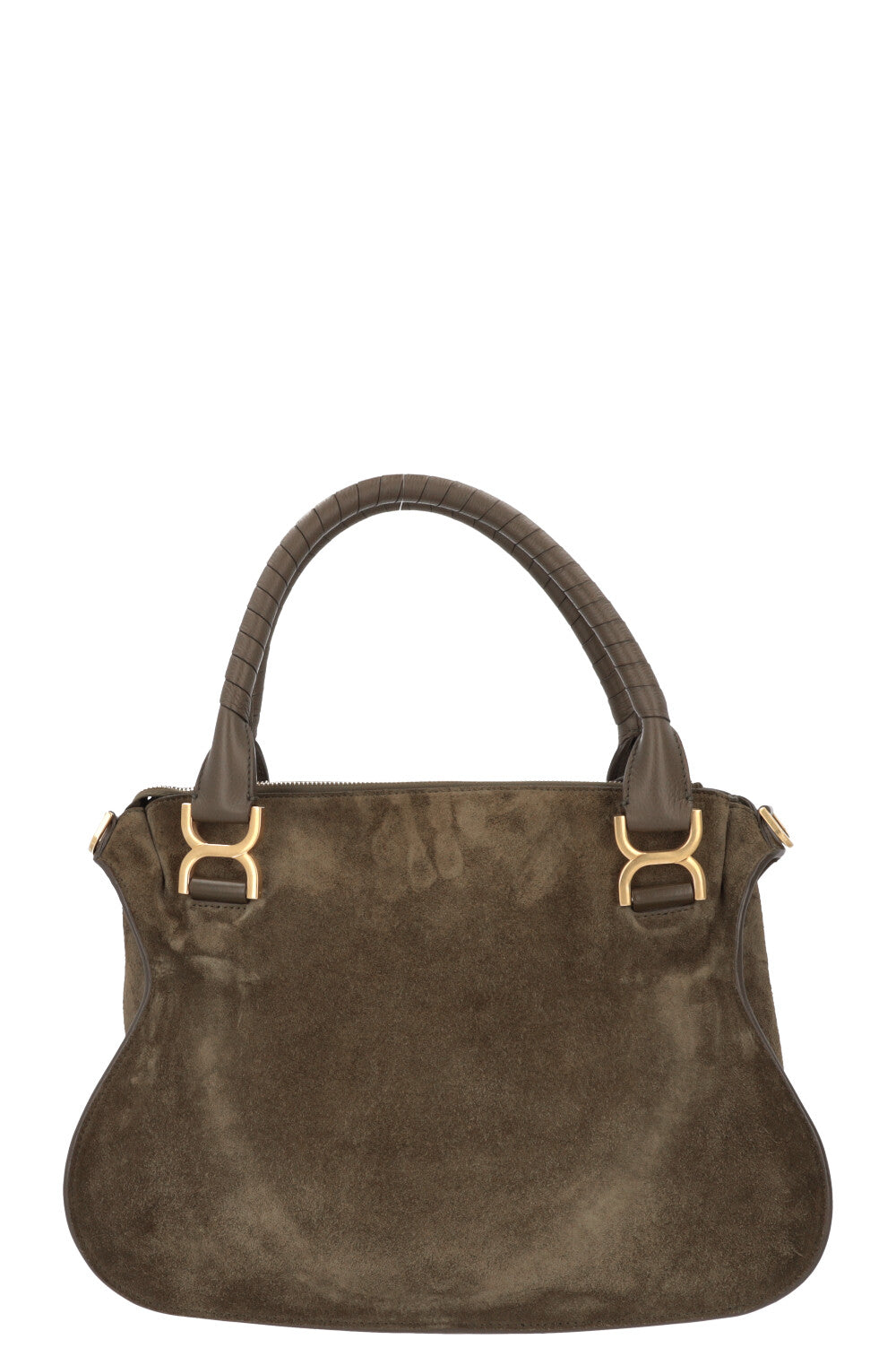 CHLOÉ Marcie Bag Suede Olive