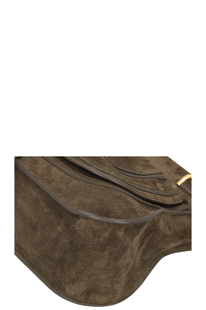 CHLOÉ Marcie Bag Suede Olive