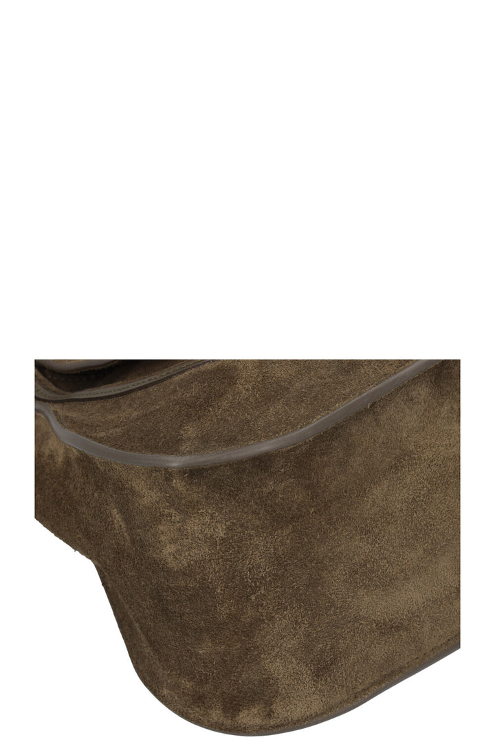 CHLOÉ Marcie Bag Suede Olive