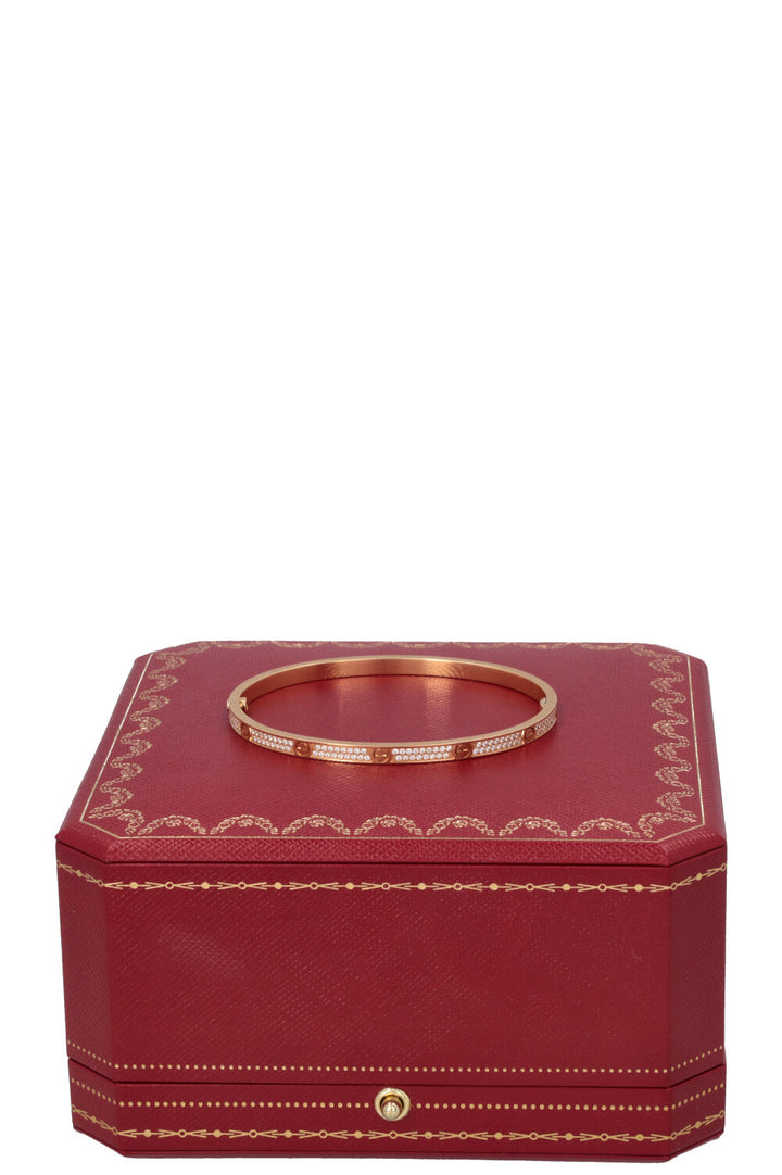 Bracelet Love CARTIER en or et petits diamants