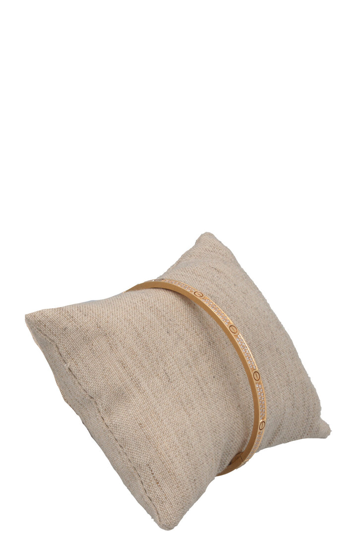 Bracelet Love CARTIER en or et petits diamants