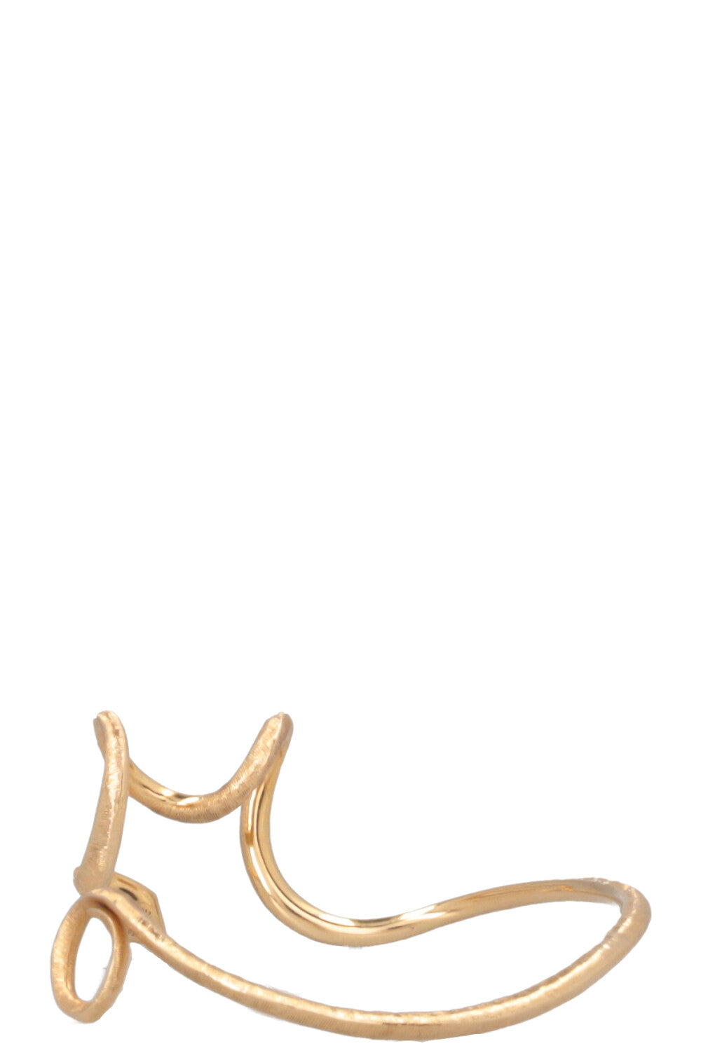 OLE LYNGGAARD Snake Cuff 18k Yellow Gold Diamonds