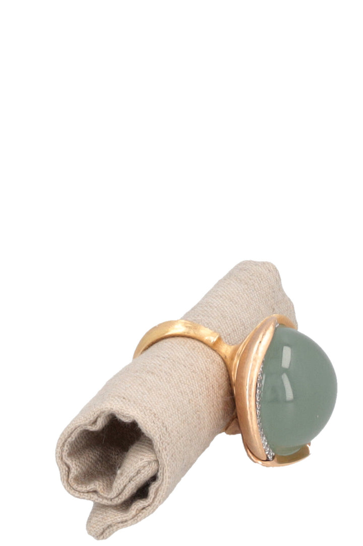 OLE LYNGGAARD ​​​​Bague Lotus Aigue-marine Or