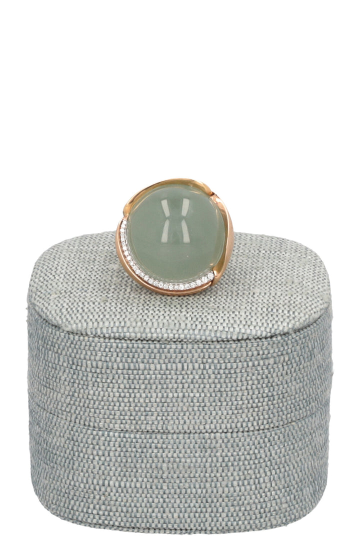 OLE LYNGGAARD ​​​​Bague Lotus Aigue-marine Or