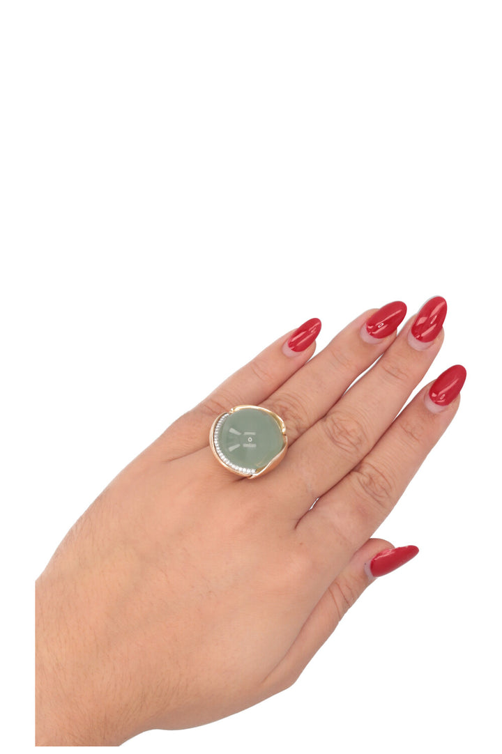 OLE LYNGGAARD ​​​​Bague Lotus Aigue-marine Or