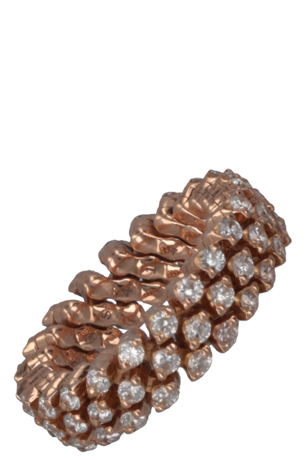 SERAFINO CONSOLI Brevetto Multisize Diamonds Ring Rosé Gold
