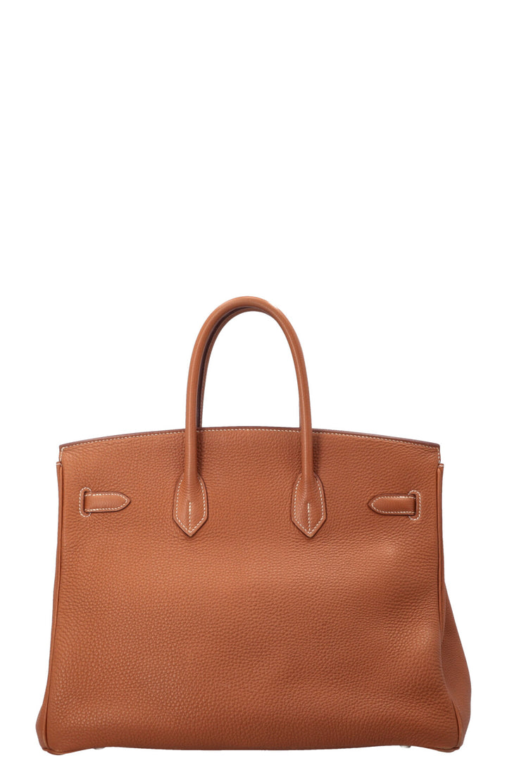 HERMÈS Birkin 35 Retourne Clemence Gold