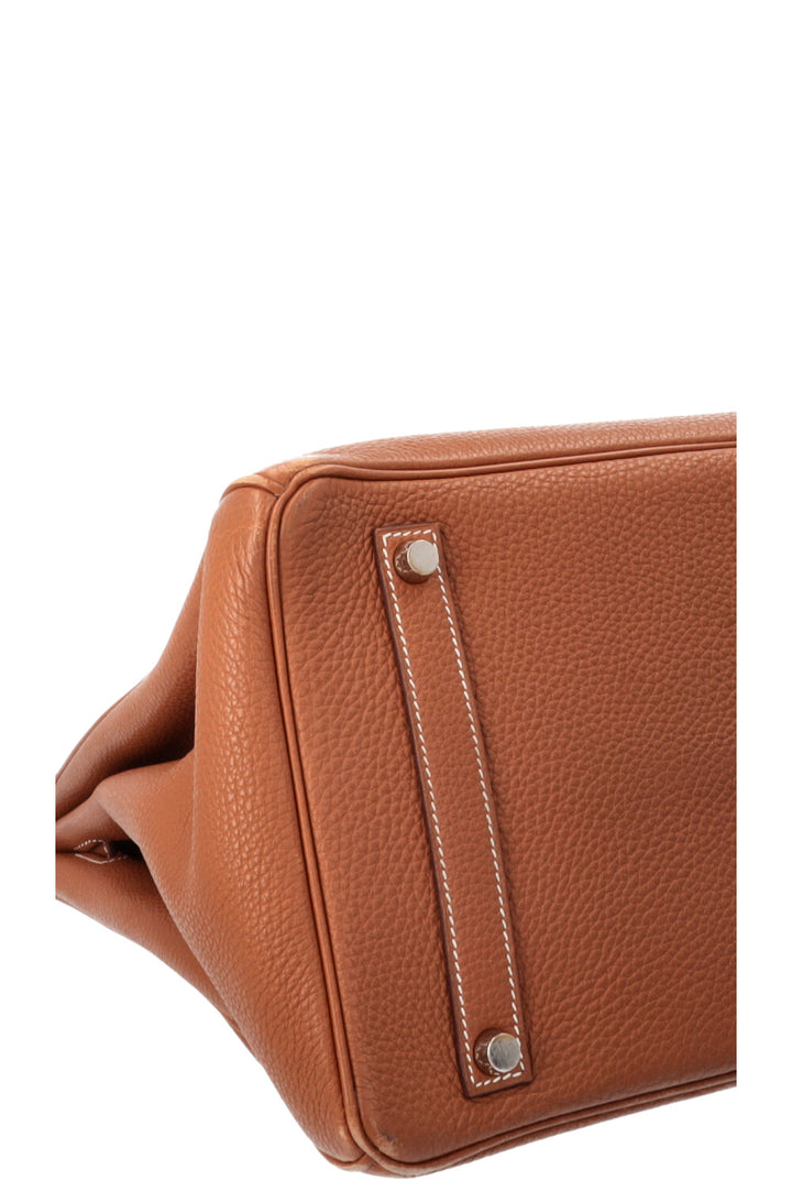 HERMÈS Birkin 35 Retourne Clemence Gold
