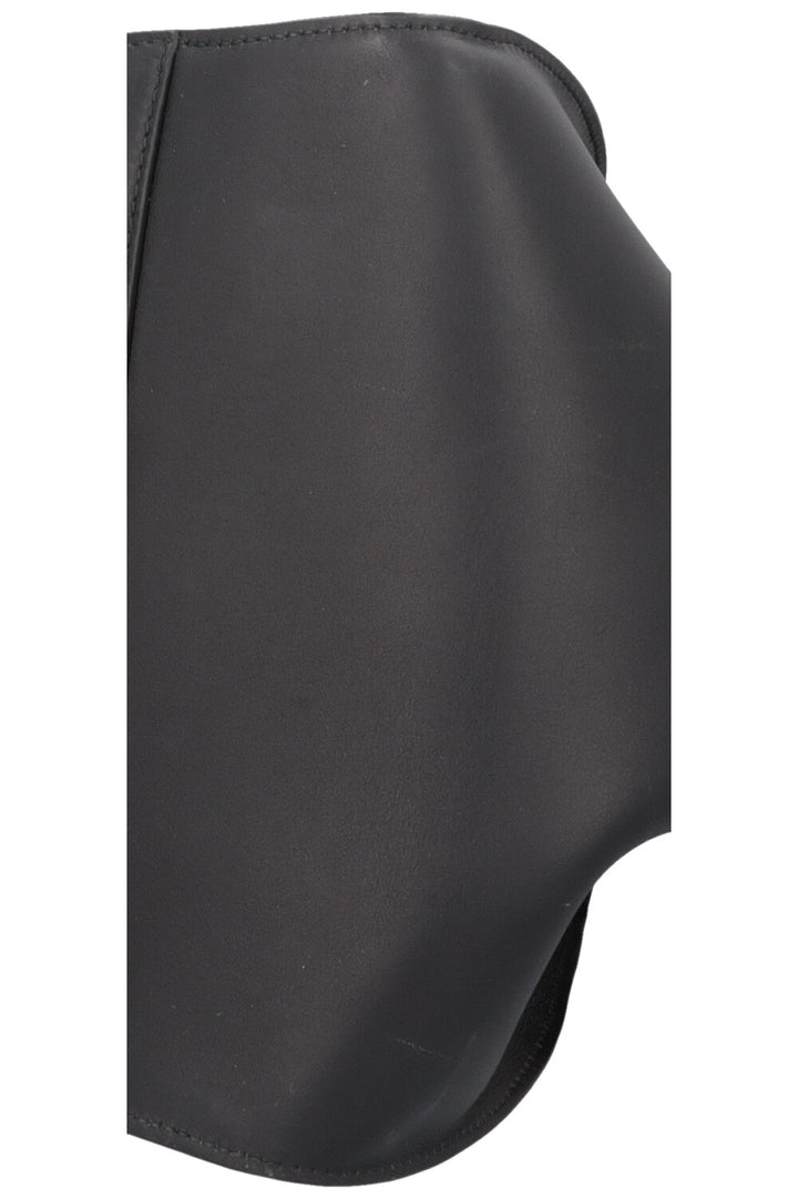 Sac cabas perforé ALAÏA Lili 22 en cuir noir