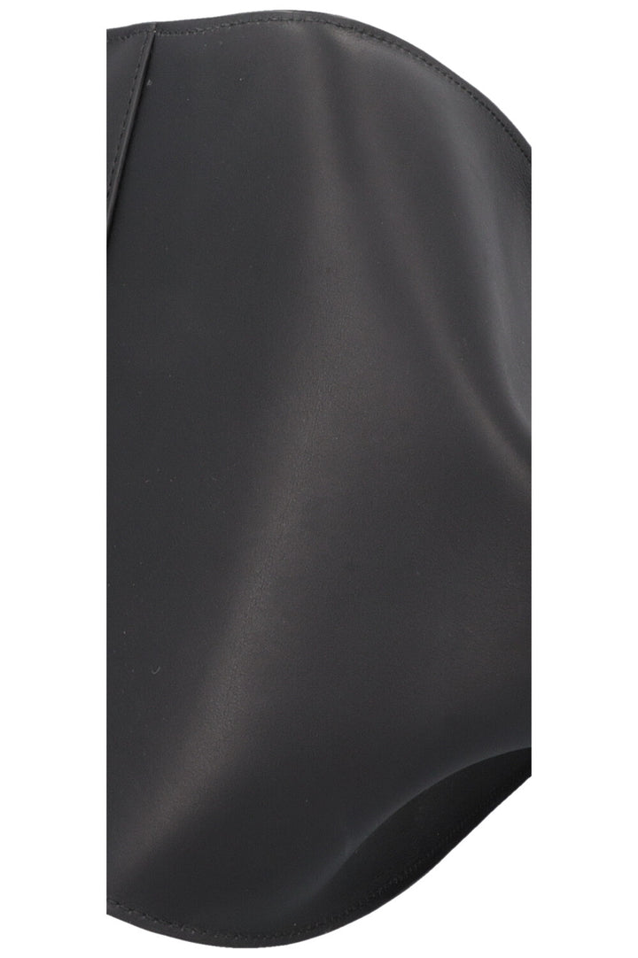 Sac cabas perforé ALAÏA Lili 22 en cuir noir