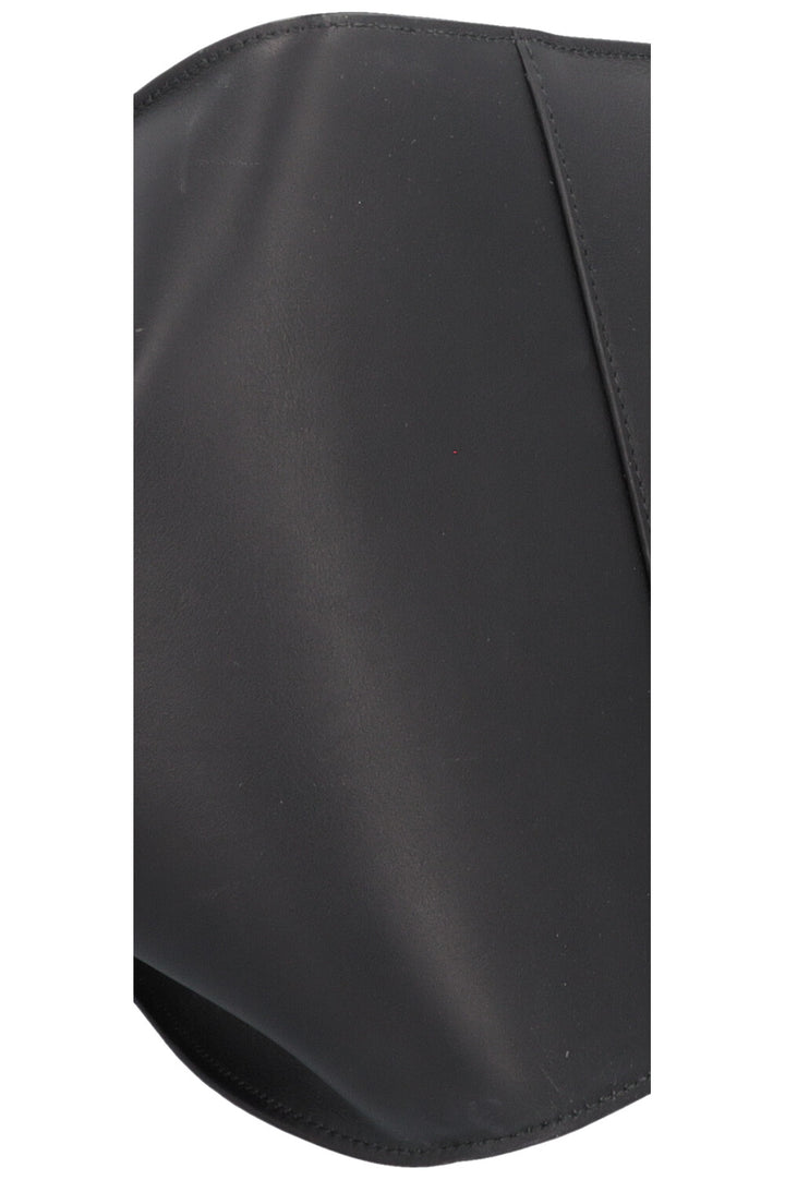 Sac cabas perforé ALAÏA Lili 22 en cuir noir