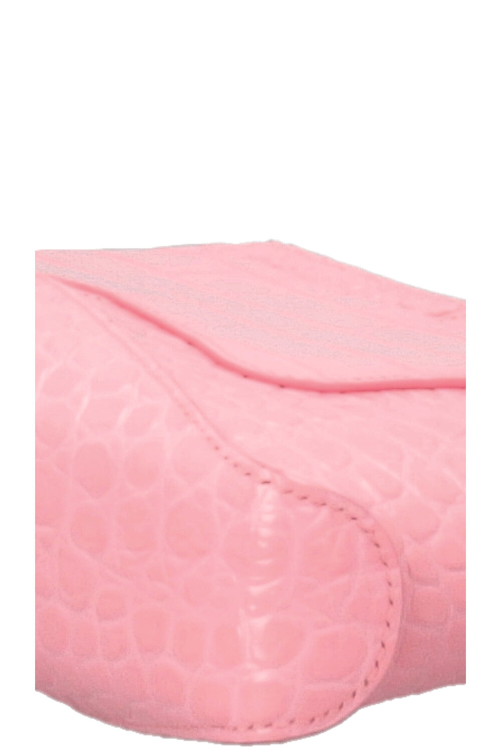 BALENCIAGA XX Hobo Bag Croco Embossed Pink