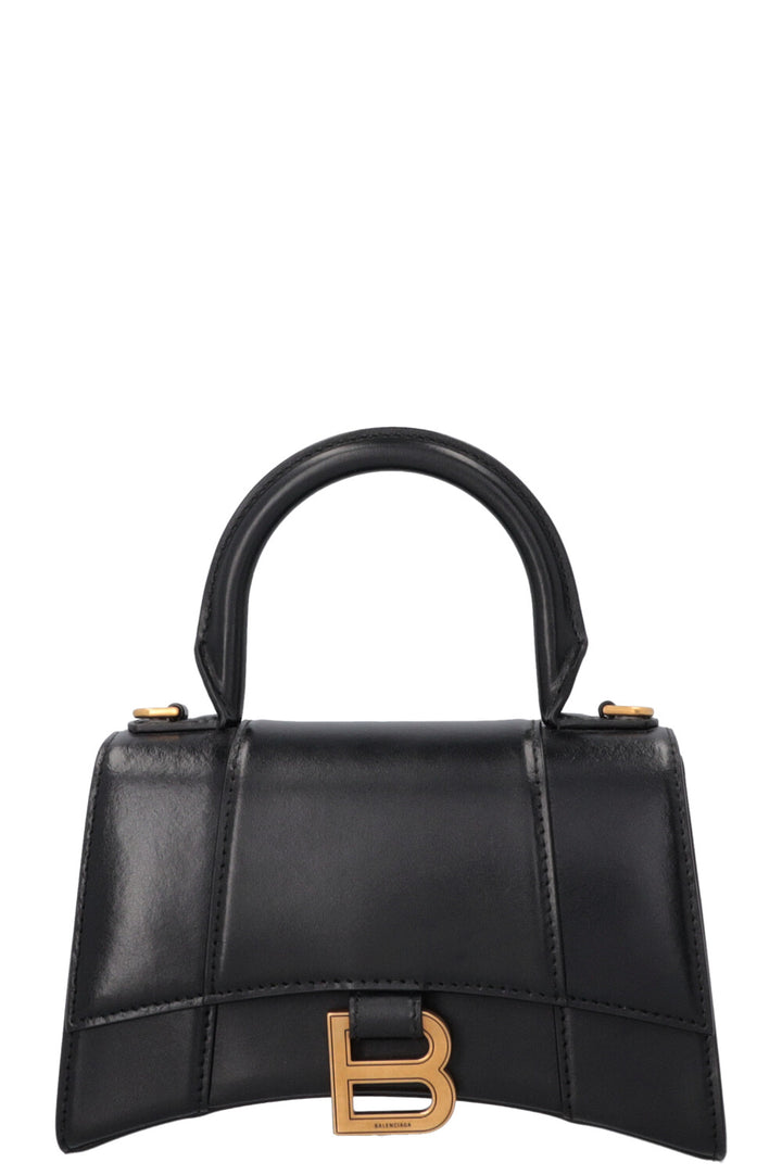 Sac à main BALENCIAGA Hourglass XS Noir