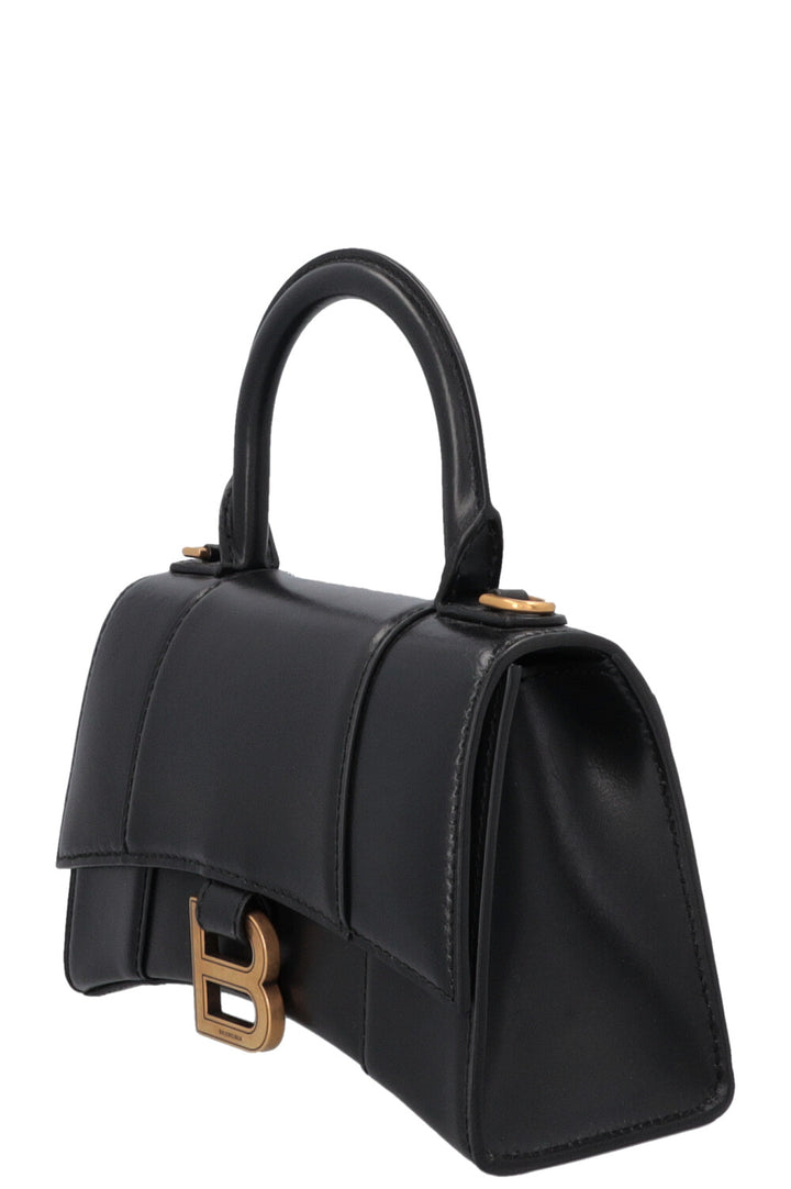 Sac à main BALENCIAGA Hourglass XS Noir