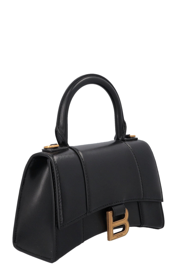 Sac à main BALENCIAGA Hourglass XS Noir