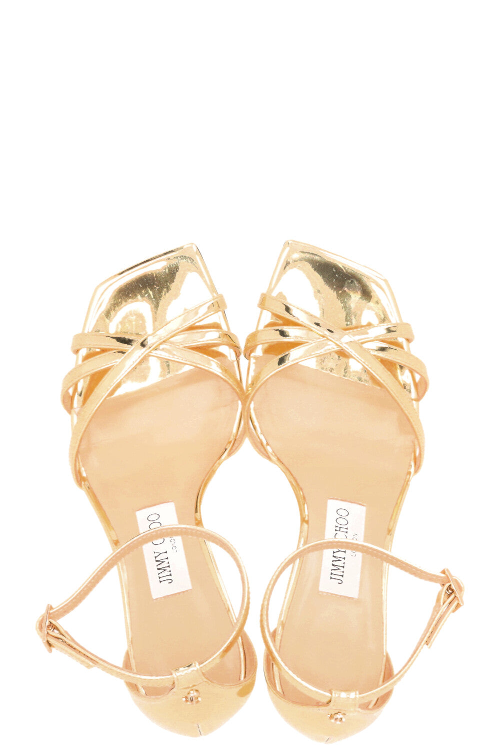 Sandales métallisées JIMMY CHOO Kelsi dorées