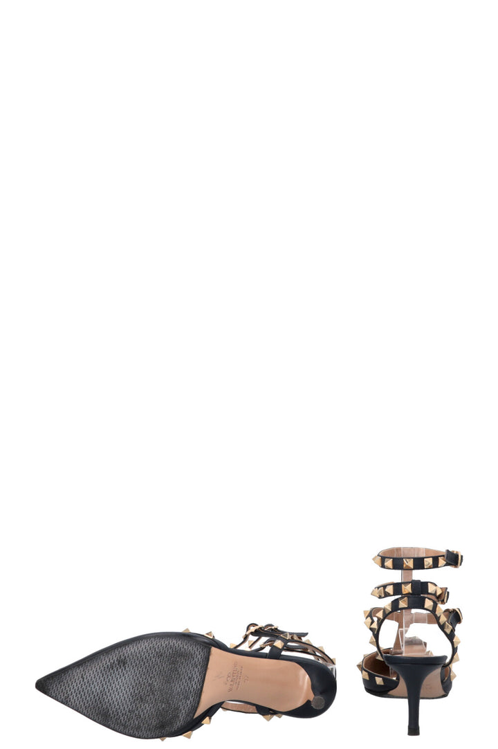 Escarpins VALENTINO Rockstud bleu marine