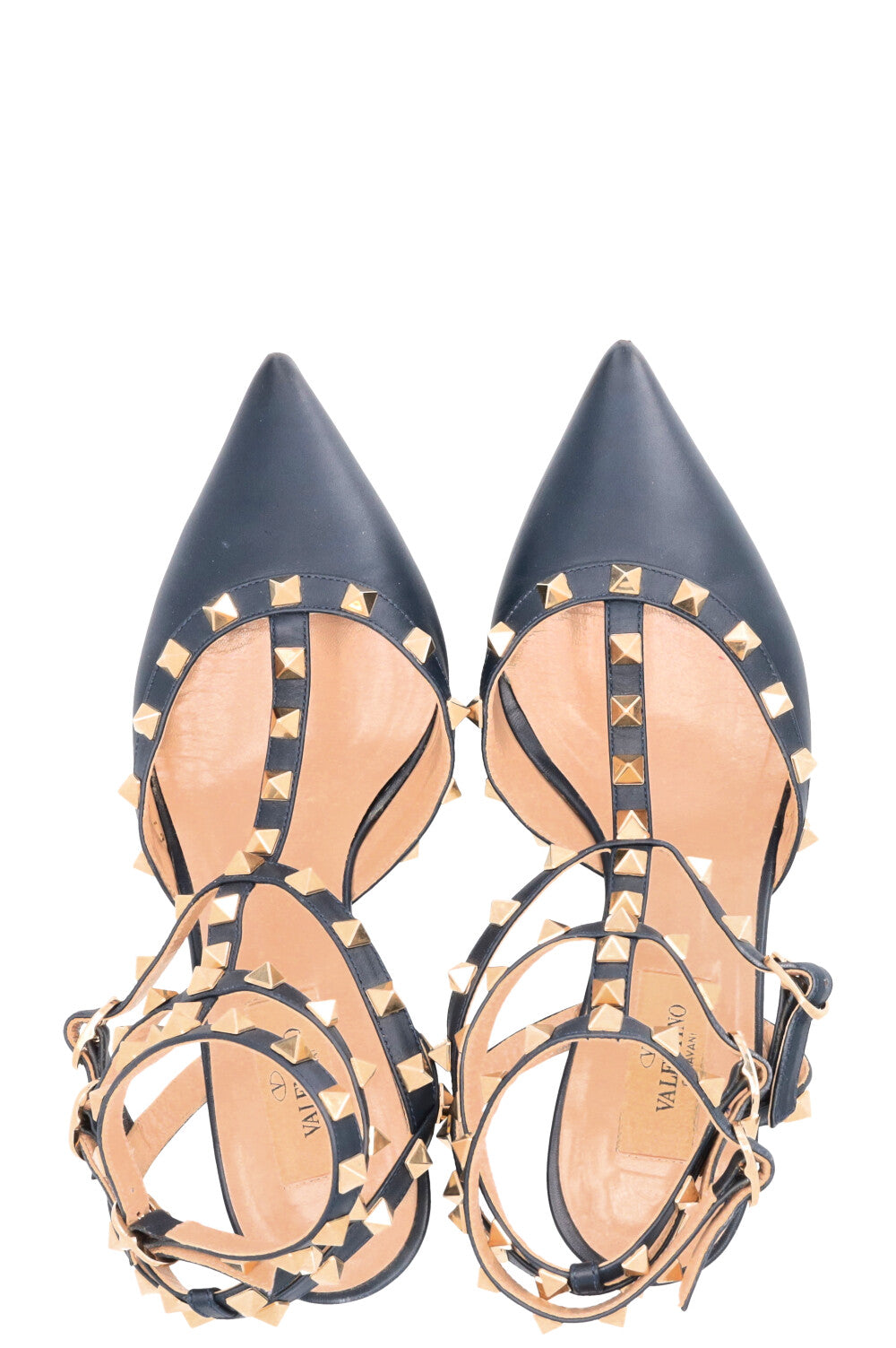 Escarpins VALENTINO Rockstud bleu marine