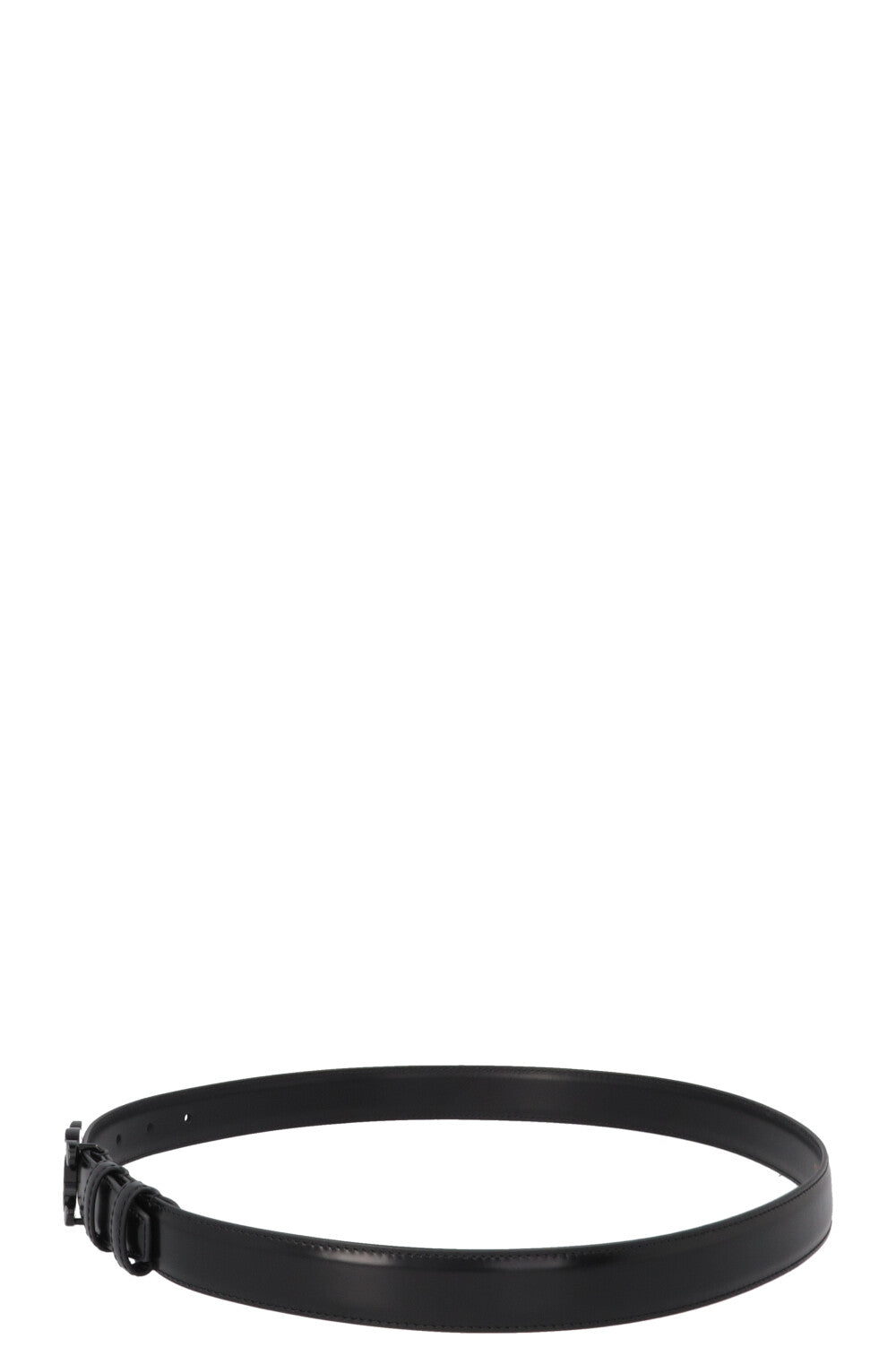 CELINE Triomphe Belt All Black