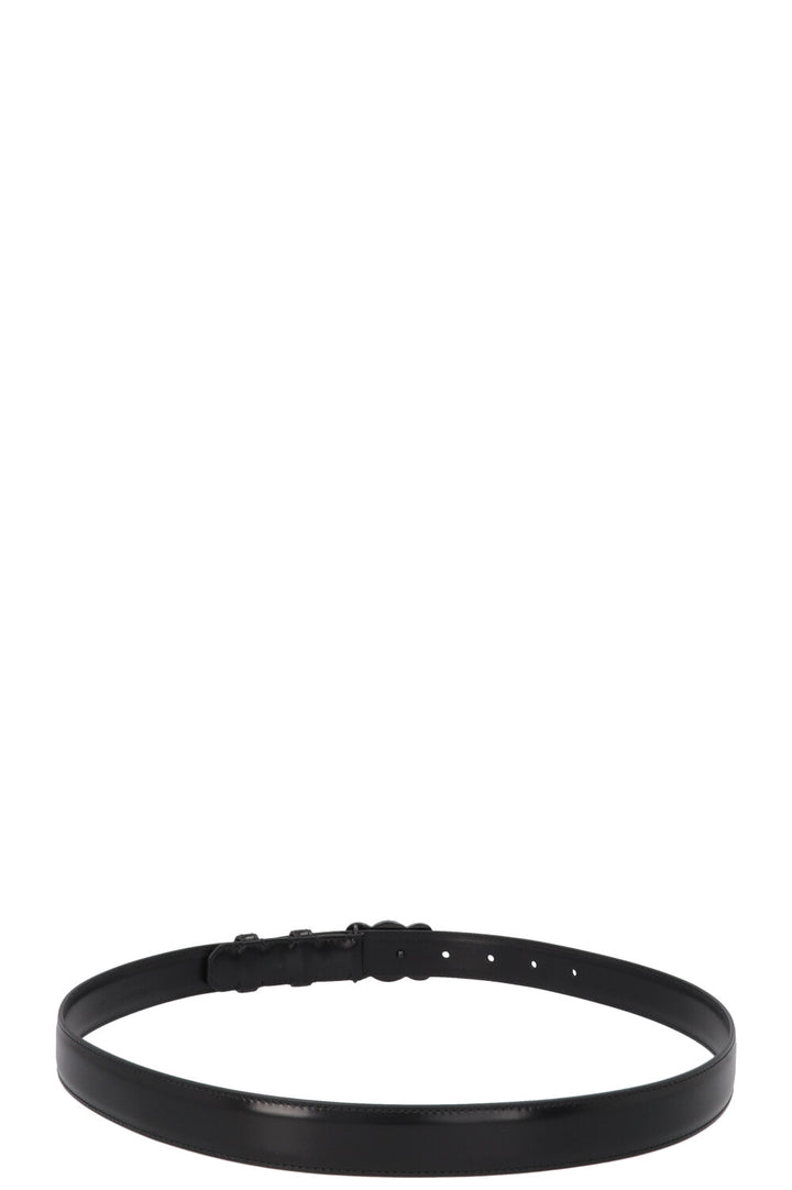 CELINE Triomphe Belt All Black